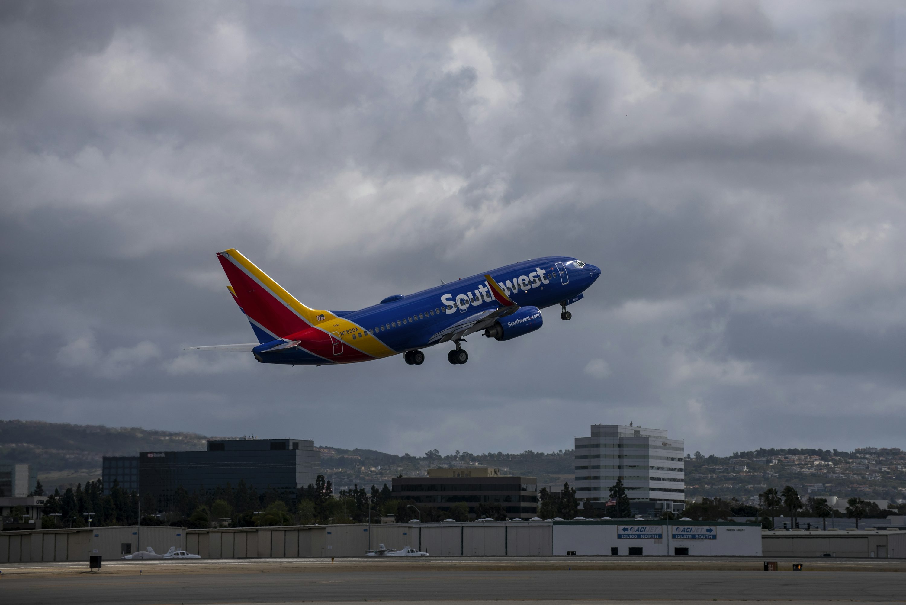 Southwest Cargo sign at the airport
